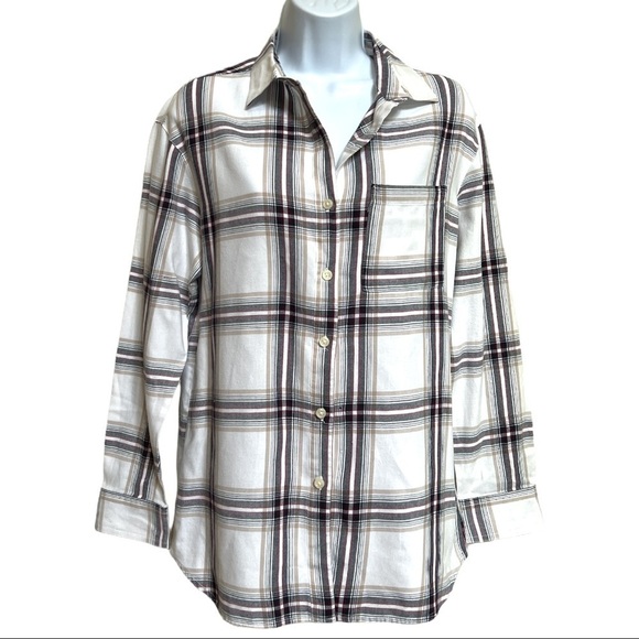 Old Navy Tops - OLD NAVY‎ BOYFRIEND BUTTON DOWN LONG SLEEVE TUNIC WOMEN’S SHIRT SIZE S